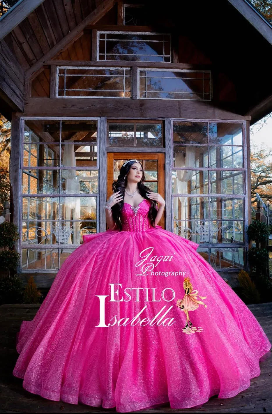 Bright pink quinceanera dresses online